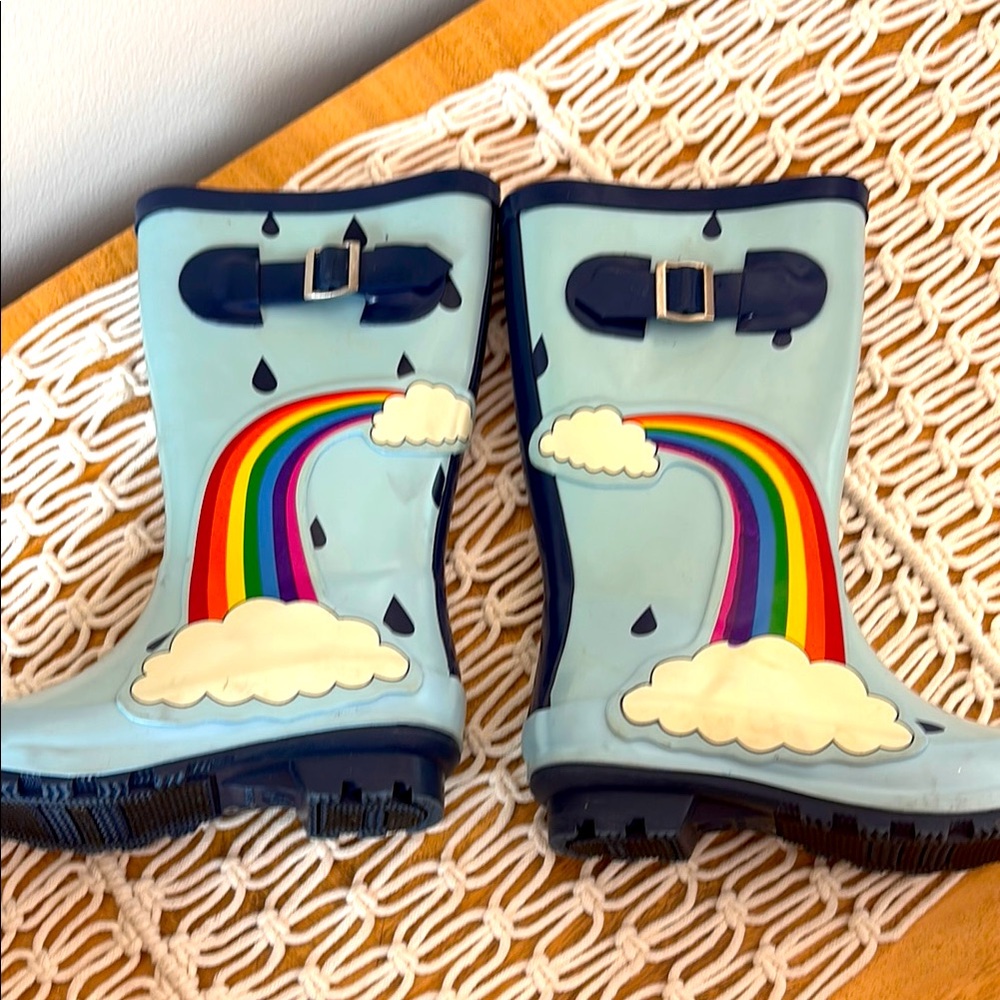 Kids' Rainbow Rain Boots